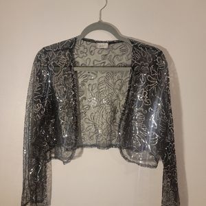 Black/Silver bolero